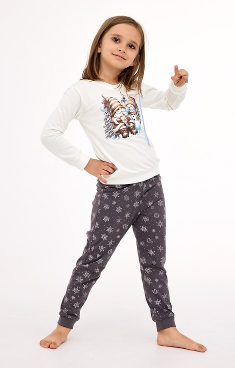 Piżama Cornette Kids Girl 977/190 Friends dł/r Christmas 86-128