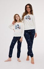 Piżama Cornette Kids Girl 377/189 Snowy Day dł/r Christmas 86-128