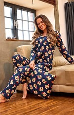Piżama Cornette 482/459 Teddy 5 dł/r Christmas S-2XL damska rozpinana