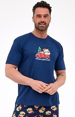 Piżama Cornette 326/291 Teddy 4 kr/r Christmas S-2XL męska