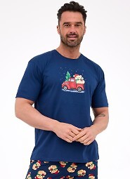 Piżama Cornette 326/291 Teddy 4 kr/r Christmas 3XL-5XL męska