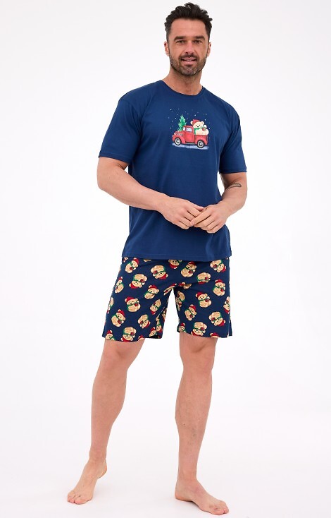 Piżama Cornette 326/291 Teddy 4 kr/r Christmas 3XL-5XL męska