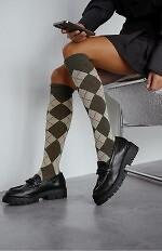 Podkolanówki Milena 0248-015 Romby Vintage 37-41