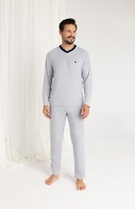 Piżama Regina 489 dł/r Frotte 2XL-3XL męska