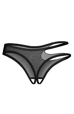Stringi Obsessive Saturis Crotchless Thong S-3XL