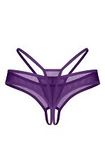 Stringi Obsessive Vibres Crotchless Thong S-3XL