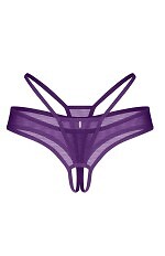 Stringi Obsessive Vibres Crotchless Thong S-3XL