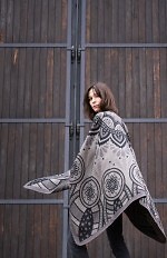 Poncho Art Of Polo 23447 Paisley Winter
