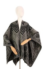 Poncho Art Of Polo 23447 Paisley Winter