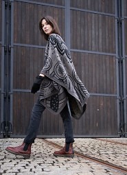 Poncho Art Of Polo 23447 Paisley Winter