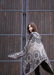 Poncho Art Of Polo 23447 Paisley Winter