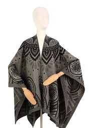 Poncho Art Of Polo 23447 Paisley Winter