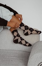 Skarpety Milena 0200-195 Romby Vintage 37-41