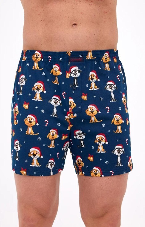 Bokserki Cornette 016/20 Dogs Christmas S-2XL