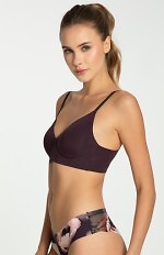 Biustonosz soft Julimex Simple T-Shirt Bra Dark Plum S-XL