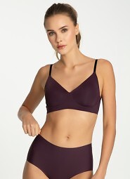 Biustonosz soft Julimex Simple T-Shirt Bra Dark Plum S-XL