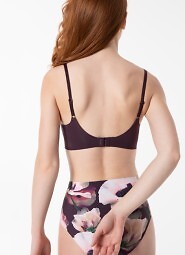 Biustonosz soft Julimex Simple T-Shirt Bra Dark Plum S-XL