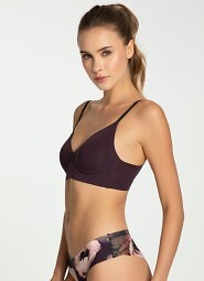 Biustonosz soft Julimex Simple T-Shirt Bra Dark Plum S-XL
