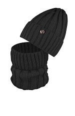 Komplet AJS 50-223 Czapka+golf damski