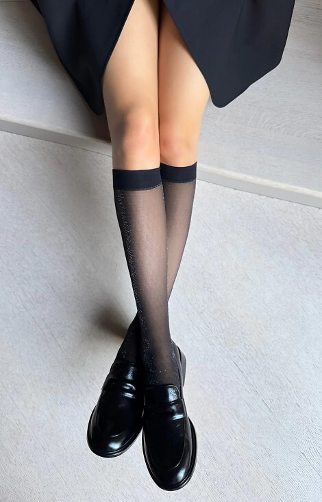 Podkolanówki Veneziana Rombini Lurex 15 den