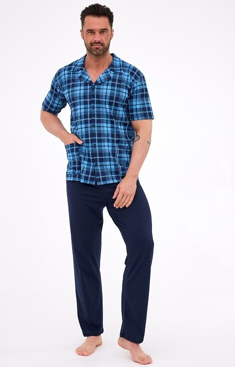  Piżama Cornette 318/58 kr/r 3-5XL męska rozpinana