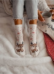 Skarpety Milena 1283-036 Mała Reniferka 37-41