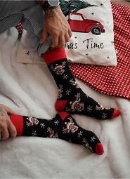 Skarpety Milena 1290-033 Uśmiechnięte Renifery 38-46