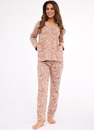 Piżama Cornette 482/434 Smile 4 dł/r 3XL-5XL damska rozpinana
