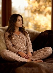 Piżama Cornette 482/434 Smile 4 dł/r 3XL-5XL damska rozpinana