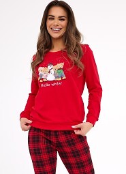 Piżama Cornette 671/421  Winter dł/r Christmas 3XL-5XL damska