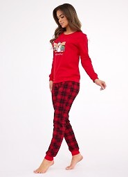 Piżama Cornette 671/421  Winter dł/r Christmas 3XL-5XL damska
