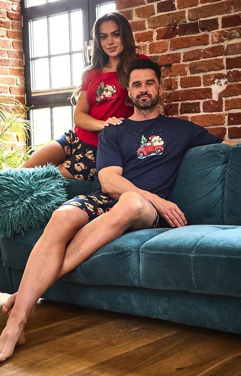 Piżama Cornette 628/432 Teddy 2 kr/r Christmas 3XL-5XL damska