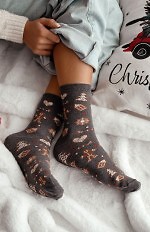 Skarpety Milena 1283-038 Pierniki Świąteczne 37-41