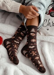 Skarpety Milena 1283-038 Pierniki Świąteczne 37-41