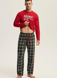 Piżama Henderson 43459 Nougat dł/r M-3XL