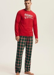 Piżama Henderson 43459 Nougat dł/r M-3XL