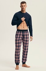 Piżama Henderson 43457 Noir dł/r M-3XL