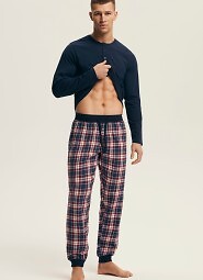 Piżama Henderson 43457 Noir dł/r M-3XL