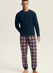 Piżama Henderson 43457 Noir dł/r M-3XL