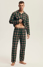 Piżama Henderson 43460 Nut dł/r M-3XL rozpinana