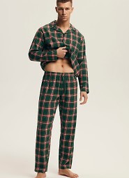 Piżama Henderson 43460 Nut dł/r M-3XL rozpinana