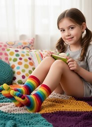 Skarpety Rebeka 44005 Paski Palce 35-40