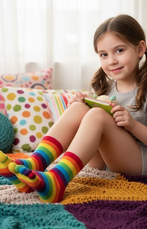 Skarpety Rebeka 44005 Paski Palce 35-40