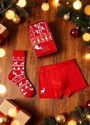 Komplet Moraj MBS1800-007 Bokserki+Skarpety M-2XL/40-45