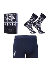 Komplet Moraj MBS1800-007 Bokserki+Skarpety M-2XL/40-45