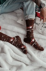 Skarpety Milena 1290-035 Renifer Z Uprzężą 39-46