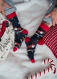 Skarpety Milena 1290-035 Renifer Z Uprzężą 39-46