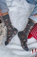 Skarpety Milena 1290-037 Świateczne Pierniki 39-46