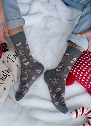 Skarpety Milena 1290-037 Świateczne Pierniki 39-46