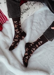 Skarpety Milena 1290-037 Świateczne Pierniki 39-46